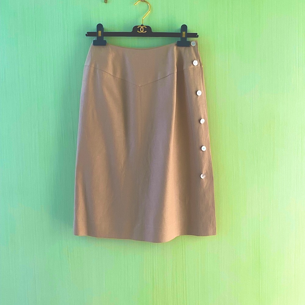 Chanel linen skirt